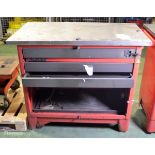 Facon Mobile Tool Cabinet 3 Drawers - L 1200mm x W 600mm x H 950mm