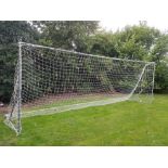 Full size heavy weight football goal 24ft x 8ft with professional net
