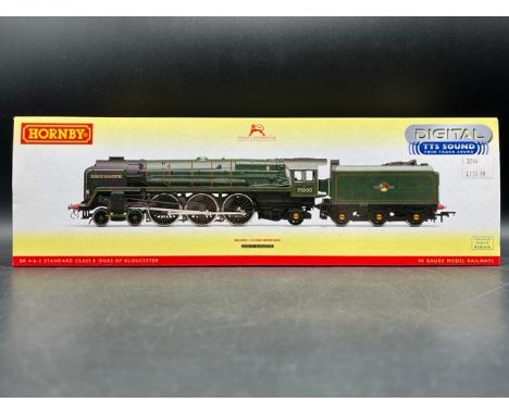 Hornby R3244TTS Class 8 4-6-2 71000 "Duke Of Gloucester" in BR Green with late crest -TTS Sound fitted - DCC(750g)Boxed and a