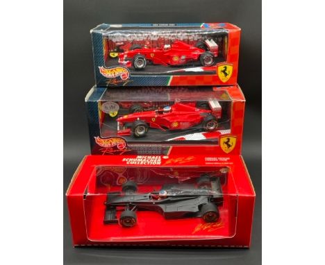 Three 1/18 scale Schumacher Ferrari 1998/1999 in boxes(2400g)Paul's Model Art Ferrari F300 Fiorano Test Car 1998 (Ltd Edn in 