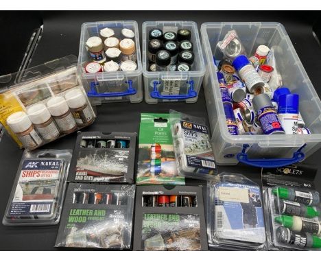 69+ Paints & Paint Sets - Tamiya, AK, Revell, Humbrol, Scale 75 & Abteilung 502. Mainly New, however some of the Revell & Hum
