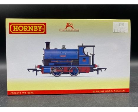 Hornby R3703 Class W4 Peckett 0-4-0ST No.8 "Bear" in light blue(250g)Boxed and appears to be undisturbed from packaging, so N