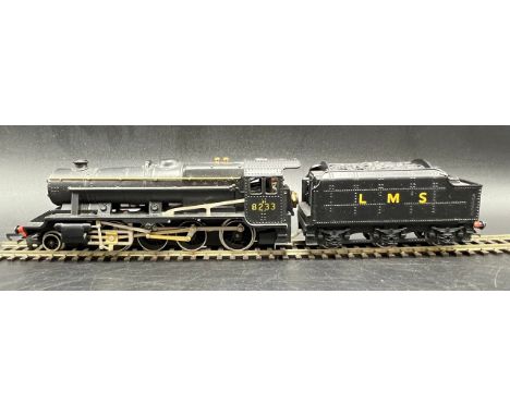 A Wrenn Railways 8F Freight 2-8-0 Tender Locomotive (W2225A). LMS Black RN 8233. Tested Runner (750g) In satin black un-lined