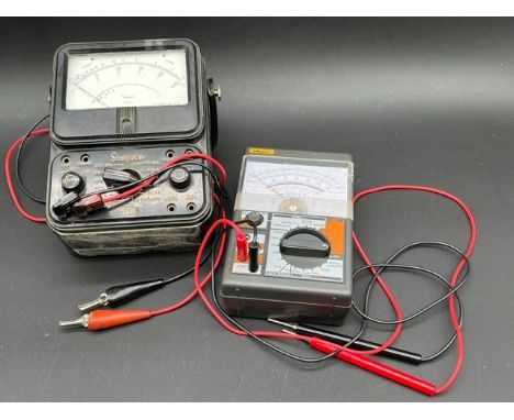 Vintage Simpson Volt meter along with Hansen AT-2100 Multimeter(2000g)   - Condition Report - Simpson - FairHansen - Good