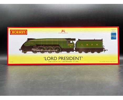 Hornby R3985 Class P2 2-8-2 2003 "Lord President" in LNER green with streamlined body(1000g) Boxed and appears to be undistur