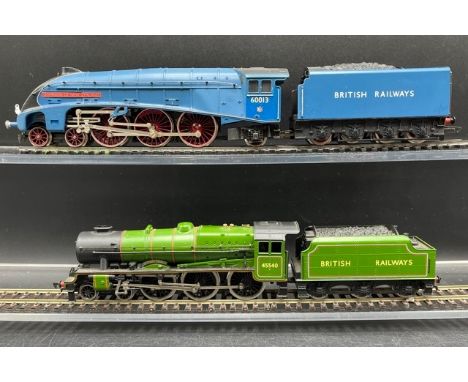 Two OO gauge Steam Locomotives, both Tested Runners(1000g)Hornby A4 Class 60013 Dominion of New Zealand in LNER Blue livery -