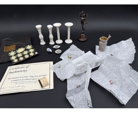 Beautifully Handcrafted Dollshouse Miniatures. (500g)Victoria Fasken Dinner ServiceNina Scott Langley Limited Edition 'Dogs f