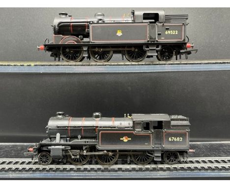 Two OO gauge Steam Locomotives, both Tested Runners(800g)Hornby R1029 Class N2 0-6-2T 69522 in BR Black, coupling detached Ba
