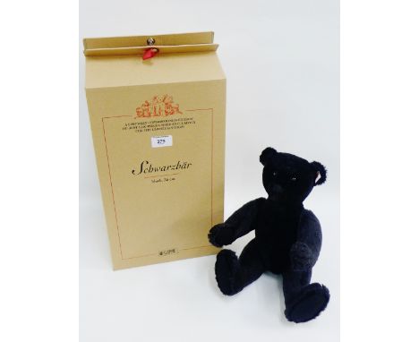 Steiff limited edition Schwarzbar black bear, 35cm long, complete with box