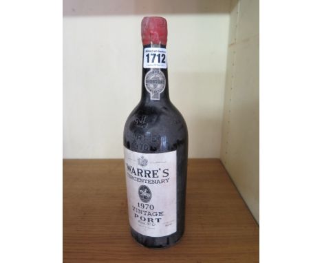 One bottle of 1970 Warre Vintage Port