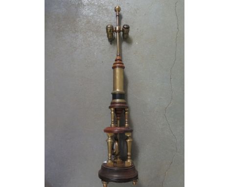 A table lamp in the form of an antique Microscope