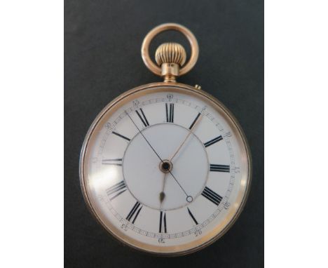 A very good 18 ct gold pocket watch by John Edwards - the case hallmarked  London 1881 - Case maker James Thomas White - the 