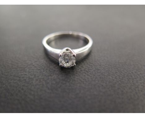 An 18ct gold diamond single-stone ring - Accompanied by a valuation for insurance from Hallmark Designer Jewellers dated 22nd