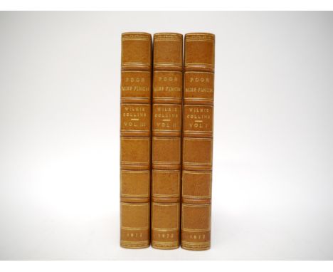 Wilkie Collins: 'Poor Miss Finch', London, Richard Bentley and Son, 1872, 1st edition, 3 volumes, Triple Decker. All details 