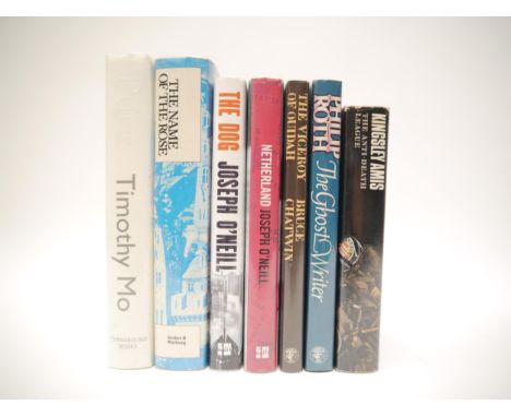 Seven modern first editions, comprising Umberto Eco: 'The Name of the Rose', L, Secker &amp; Warburg, 1983, 1st UK edition, a