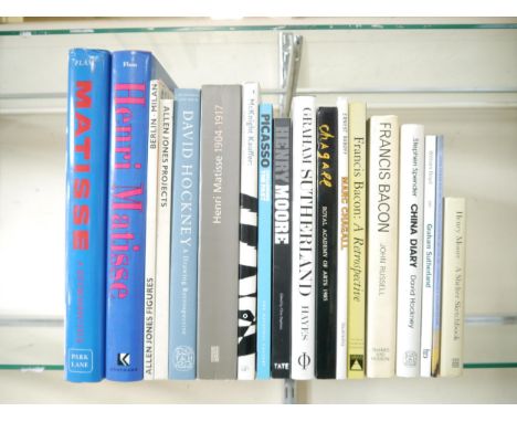 A collection of eighteen books &amp; catalogues on 20th Century art and artists, including Picasso, Matisse, David Hockney, G