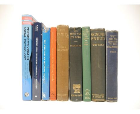 (Psychology, Psychiatry, Psychoanalysis), a collection of 9 titles, including Fritz Wittels: 'Sigmund Freud. His Personality,