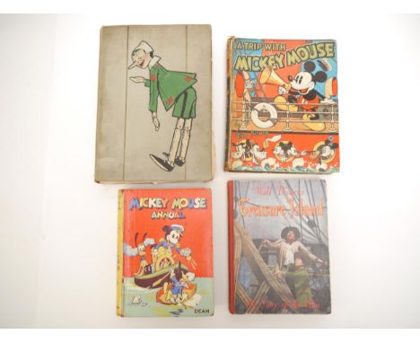 Walt Disney, 3 titles: 'A Trip with Mickey Mouse', London, Birn Brothers, [1935], 1st edition, 4 colour plates as called for 
