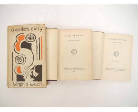 Virginia Woolf, 3 titles: 'The Waves', London, The Hogarth Press, 1931, 1st edition, original cloth gilt (spine faded), 'A Ro