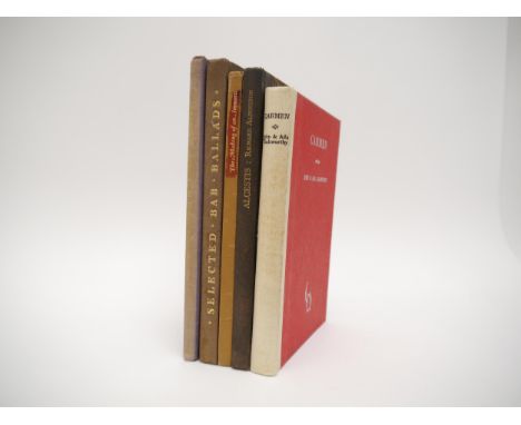 John &amp; Ada Galsworthy: 'Carmen', London, Elkin Mathews and Marrot, 1932, limited edition (589/650), numbered &amp; signed
