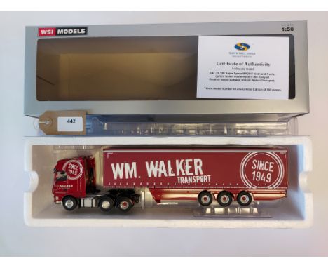 Manufacturer  - WSI | Description - DAF XF Super Space Cab & Curtainside Trailer - William Walker | Stock Code - 02-2875 | No