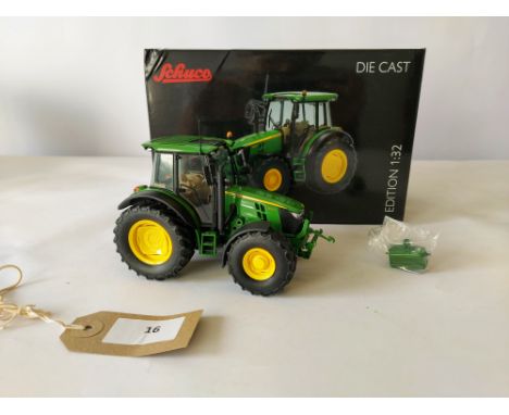 Manufacturer  - Schuco | Description - John Deere 5125R Tractor | Stock Code - 450772700 | Notes - VGC - Box slight wear| Sca