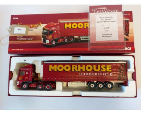 Manufacturer  - Corgi | Description - DAF XF Space Cab Curtainside - Tom Moorhouse & Son Ltd | Stock Code - CC13243 | Notes -