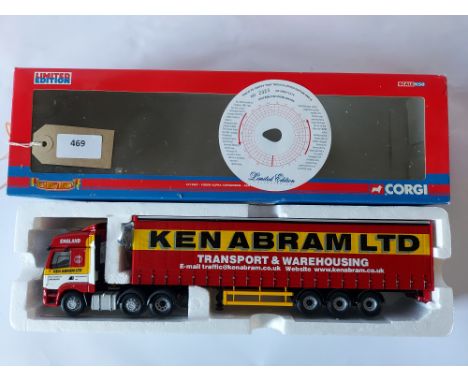 Manufacturer  - Corgi | Description - Foden Alpha Curtainside - Ken Abram Ltd | Stock Code - CC13907 | Notes - GC - Box worn|
