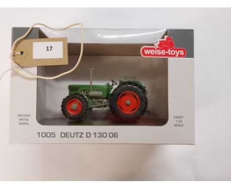 Manufacturer  - Weise Toys | Description - Deutz D130 06 Tractor without cab | Stock Code - 1005 | Notes - GC - Box OK slight