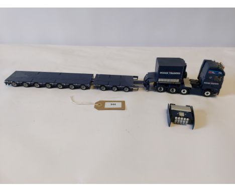 Manufacturer  - WSI | Description - Volvo FH 4 Globetrotter XL & 7 Axle Lowloader - Ocean Traders | Stock Code - 02-2165 | No