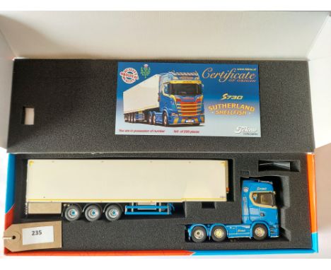 Manufacturer  - Tekno | Description - Scania S-series Highline with Gray & Adams Reefer Trailer - Sutherland | Stock Code - 7