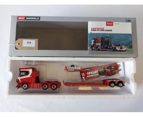 Manufacturer  - WSI | Description - Scania R 6x2 & Nooteboom Lowloader | Stock Code - 01-3451 | Notes - VGC - Box Good| Scale