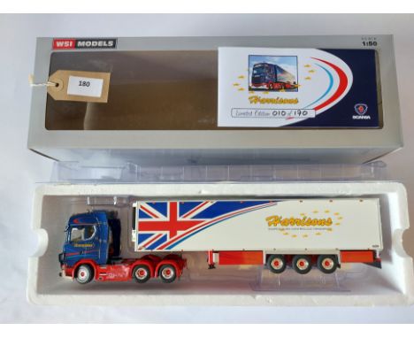 Manufacturer  - WSI | Description - Scania S Highline & Reefer Trailer - Harrisons Low Certificate Number | Stock Code - 02-2