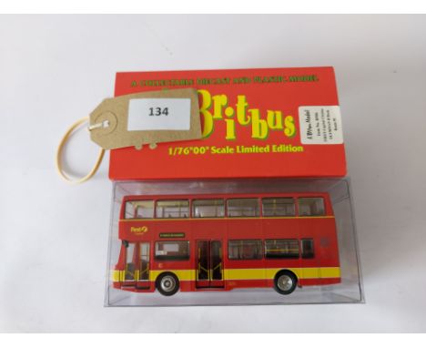 Manufacturer  - Britbus | Description - First Capital Citybus Olympian Double Decker - Route 91 | Stock Code - R906 | Notes -