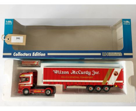 Manufacturer  - Universal Hobbies | Description - Scania R500 & Curtainside - Wilson McCurdy | Stock Code - 5647 | Notes - VG