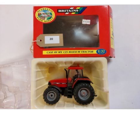 Manufacturer  - Britains | Description - Case IH MX Maxxum Tractor | Stock Code - 00227 | Notes - GC- Box OK slight wear| Sca