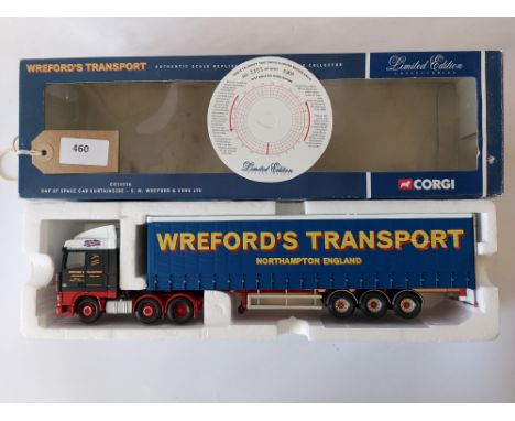 Manufacturer  - Corgi | Description - DAF XF Space Cab Curtainside - S W Wreford & Sons | Stock Code - CC13216 | Notes - GC -