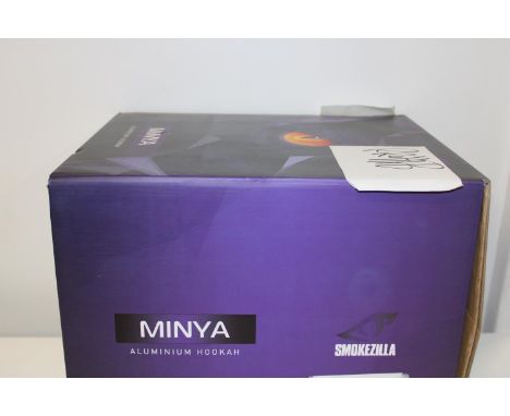 A boxed Minya aluminium hookah pipe 
