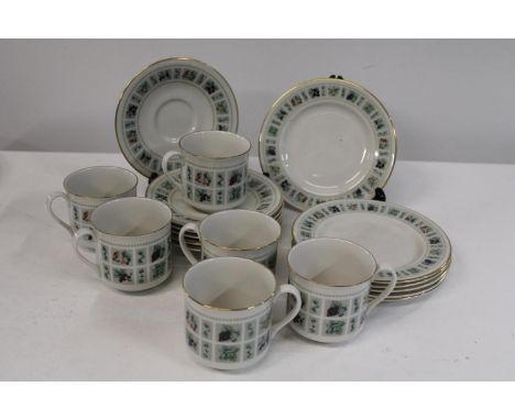 A Royal Doulton "Tapestry"coffee service 