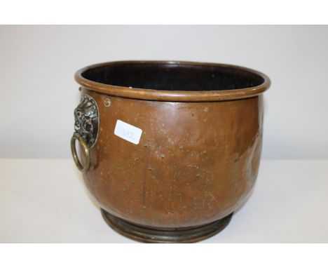 A vintage copper coal bucket/planter 25cm x 31cm 