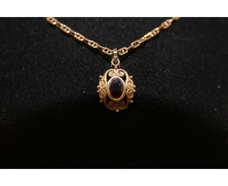 A hallmarked 9ct gold chain and pendant 4.2 grams 