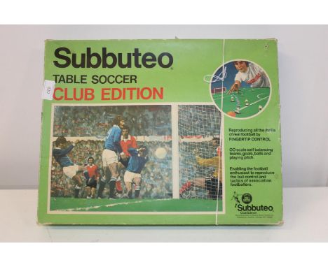 A boxed Subbuteo table soccer game