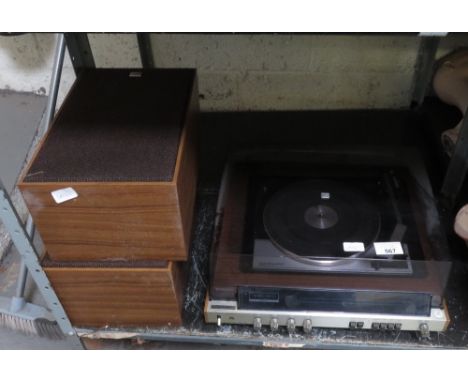 SONY RECORD PLAYER &amp; SPEAKERS