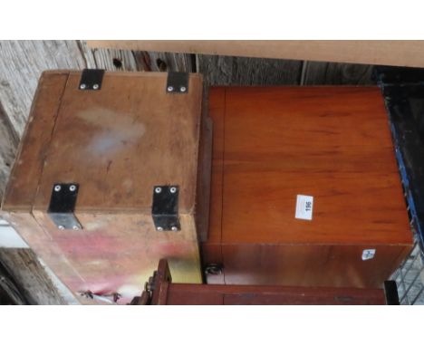 WOODEN TOOL BOX &amp; WOODEN TRUNK