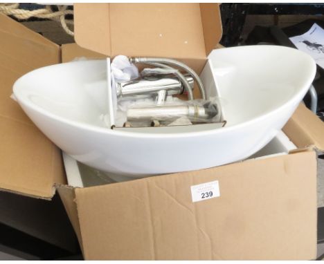 NEW BATHROOM BASIN &amp; TAPS