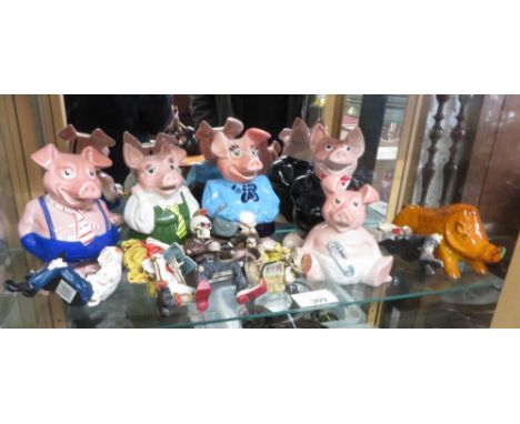 WADE PIGS, GOEBEL BOAR &amp; SKELETONS