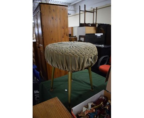 A Vintage Circular Dressing Table Stool 