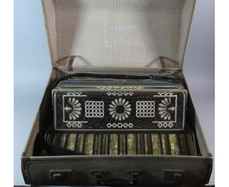 A Vintage Cased Piano Accordion, Fratelli, Italia 