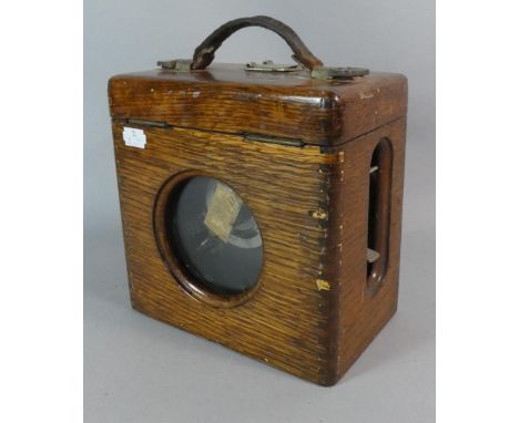 A Vintage Wooden Cased Pigeon Clock 