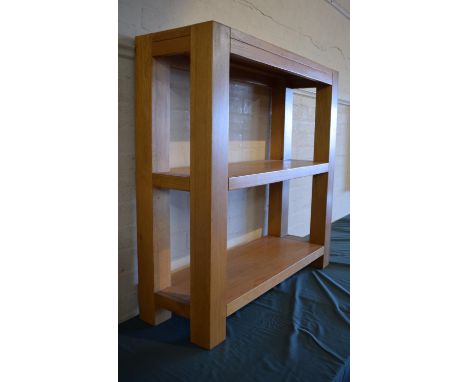 A Modern Narrow Three Tier Shelf, 90cm Wide 